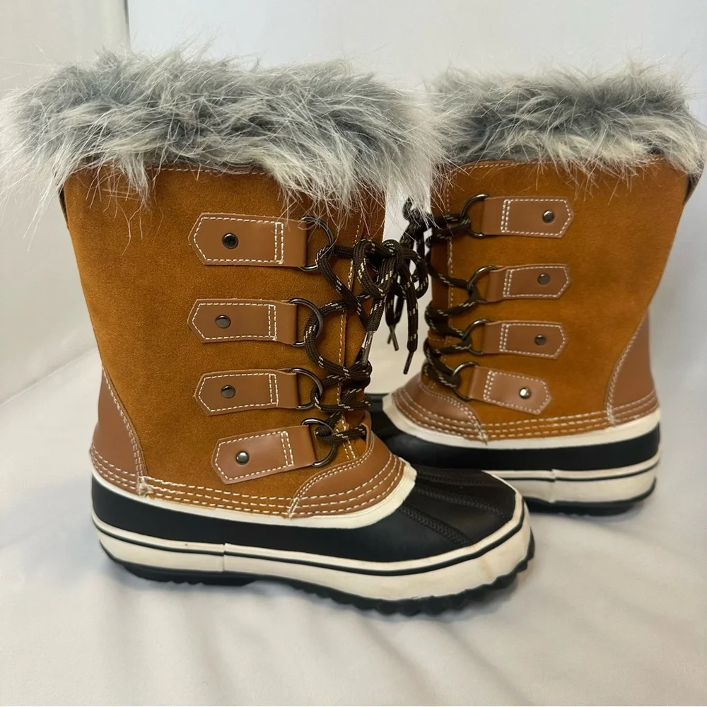 Outbound Frost Women's High Cut Boots,
Tan/Black Waterproof Winter Size 6 - Picture 8 of 15